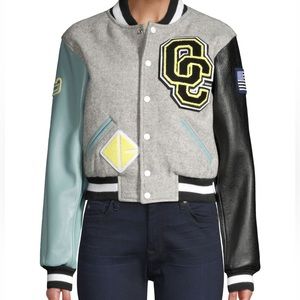 Opening ceremony cropped varsity jacket, authenticity guaranteed